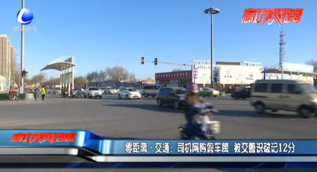 司機(jī)網(wǎng)購假車牌 被交警識破記12分