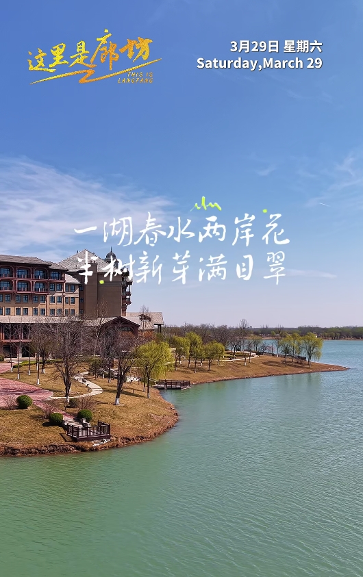 【這里是廊坊】一湖春水兩岸花 半樹新芽滿目翠