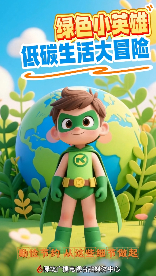 AI短視頻丨綠色小英雄 低碳生活大冒險(xiǎn)