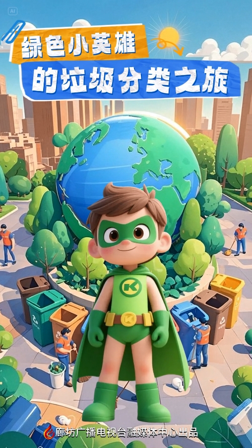AI短視頻丨綠色小英雄的垃圾分類(lèi)之旅