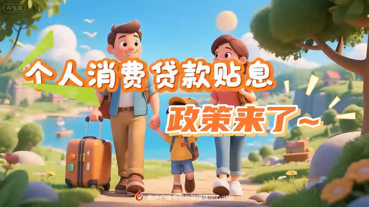 AI短視頻丨個(gè)人消費(fèi)貸款貼息政策來(lái)了！
