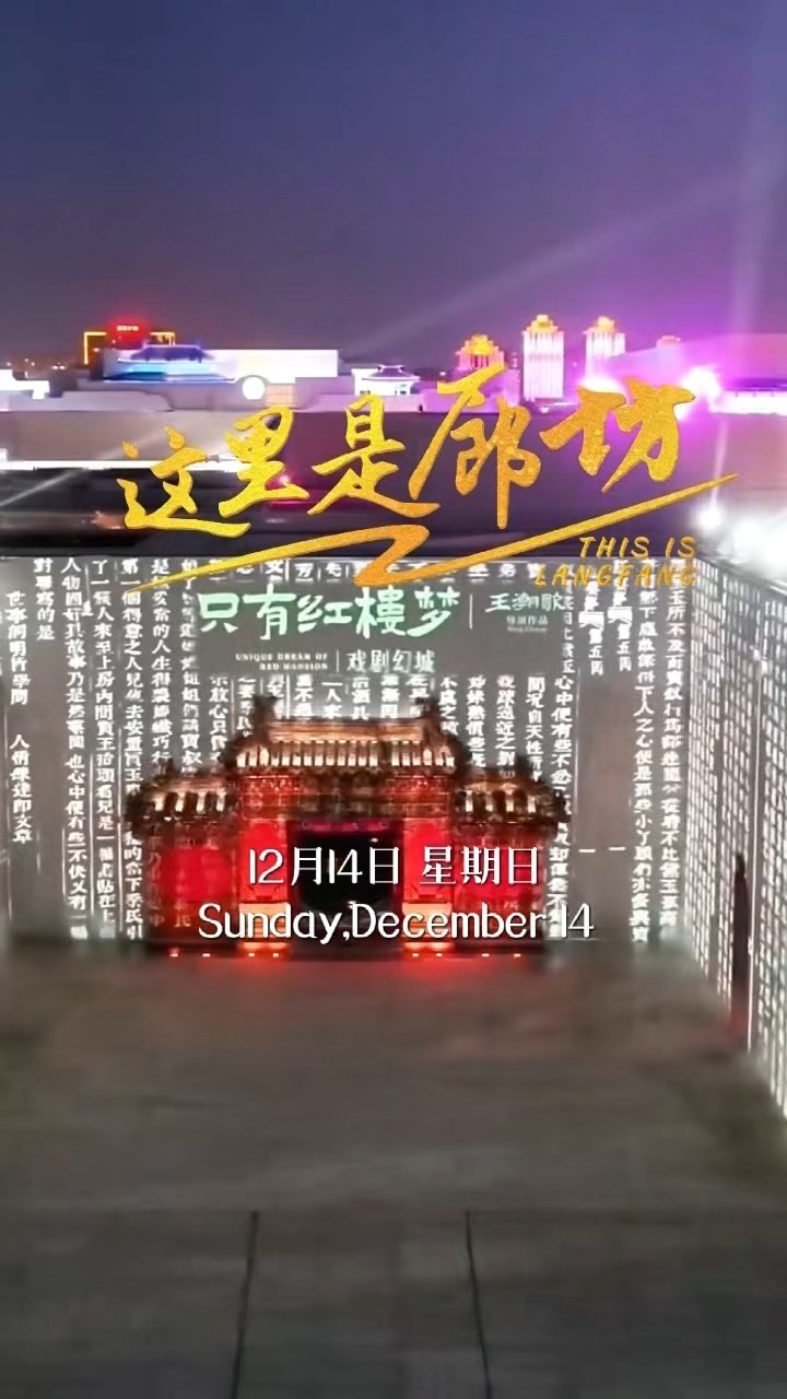 【這里是廊坊】只有紅樓夢·戲劇幻城《有還無》劇場