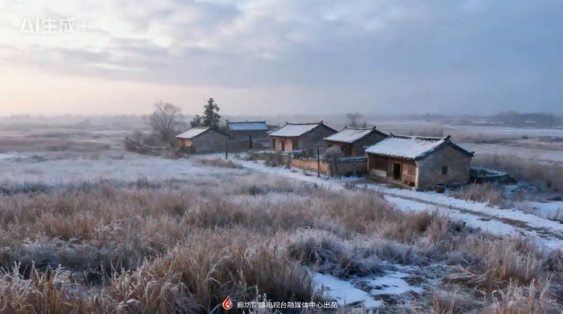 【文化潤廊·AI“畫”古詩】《詠廿四氣詩·小寒十二月節(jié)》